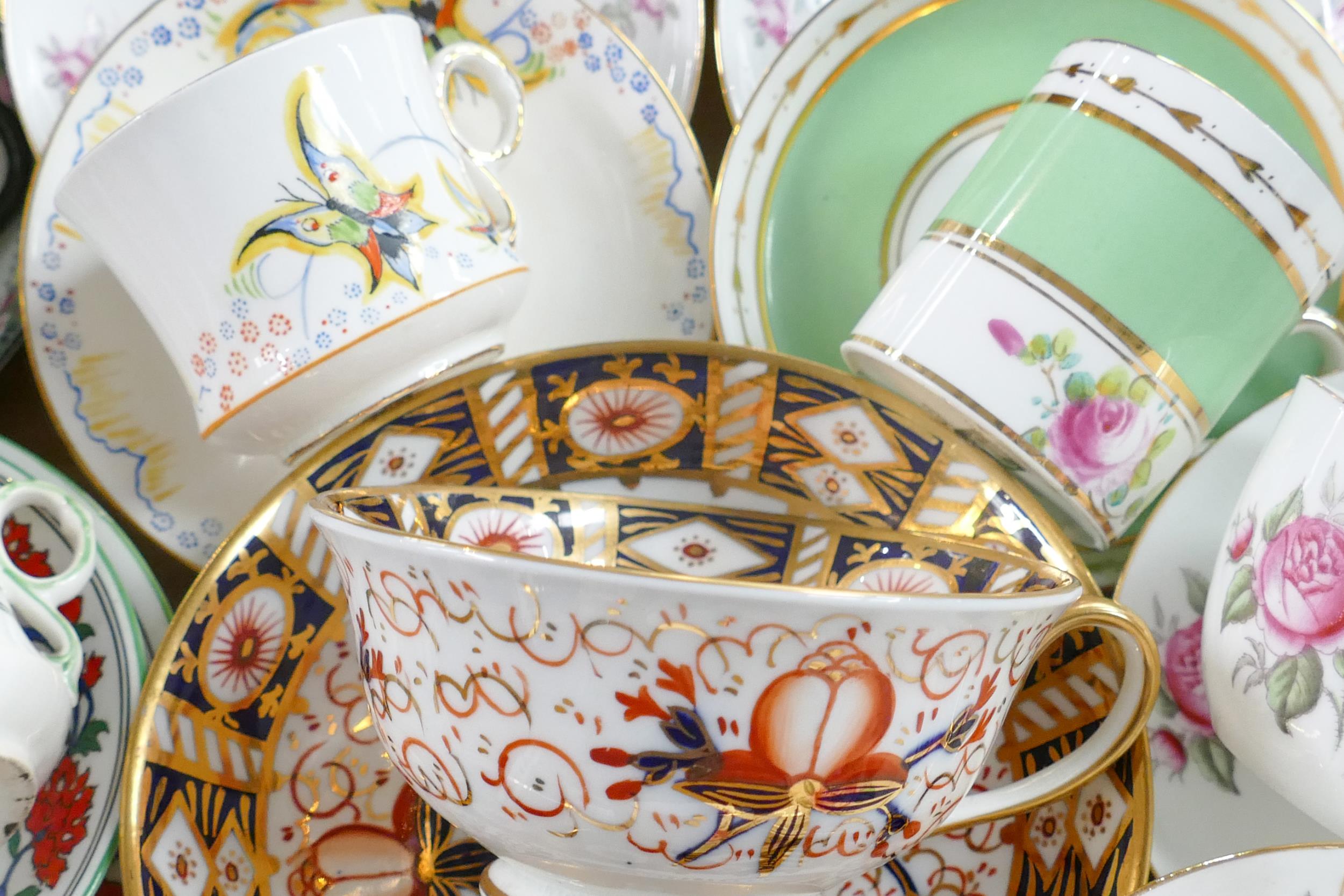 A collection of Birks Rawlins / Savoy China floral & similar tea & coffee ware.