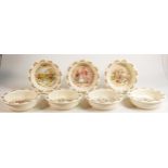 Royal Doulton Bunnykins small round baby plates, each 16cm. (7)