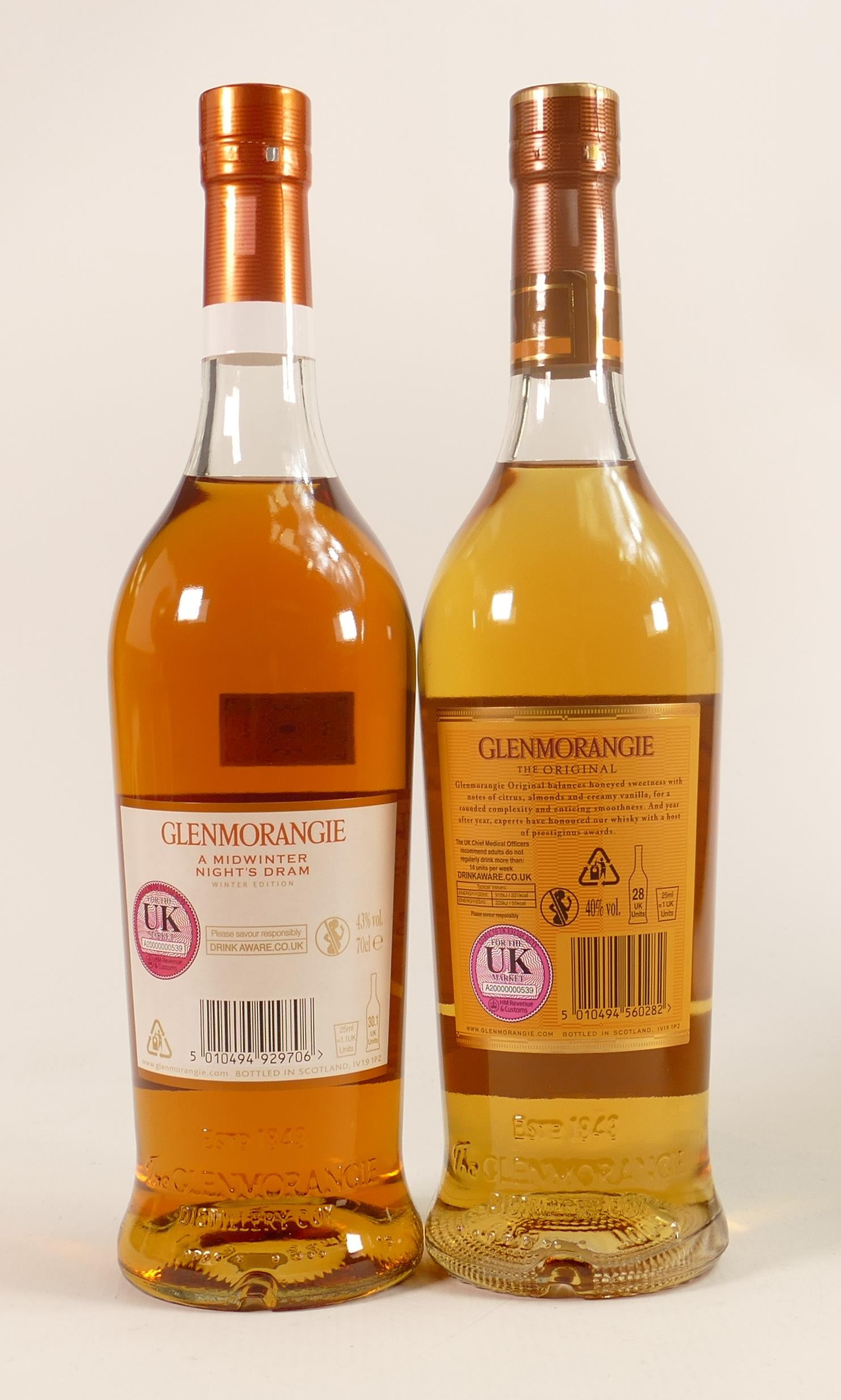 Glenmorangie single malt & Midwinter Nights Dram boxed Scotch Whisky. (2) - Image 2 of 2