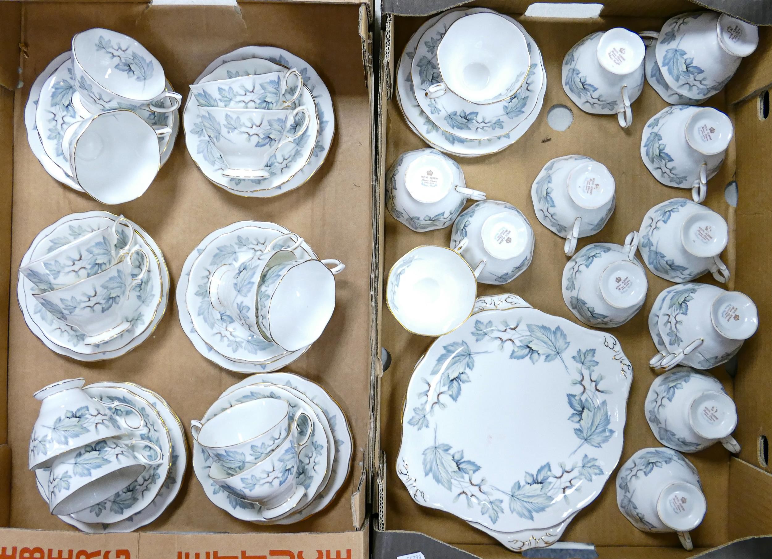 Royal Albert Silver Maple patterned tea ware (54 items in two trays), mostly seconds. - Image 4 of 4