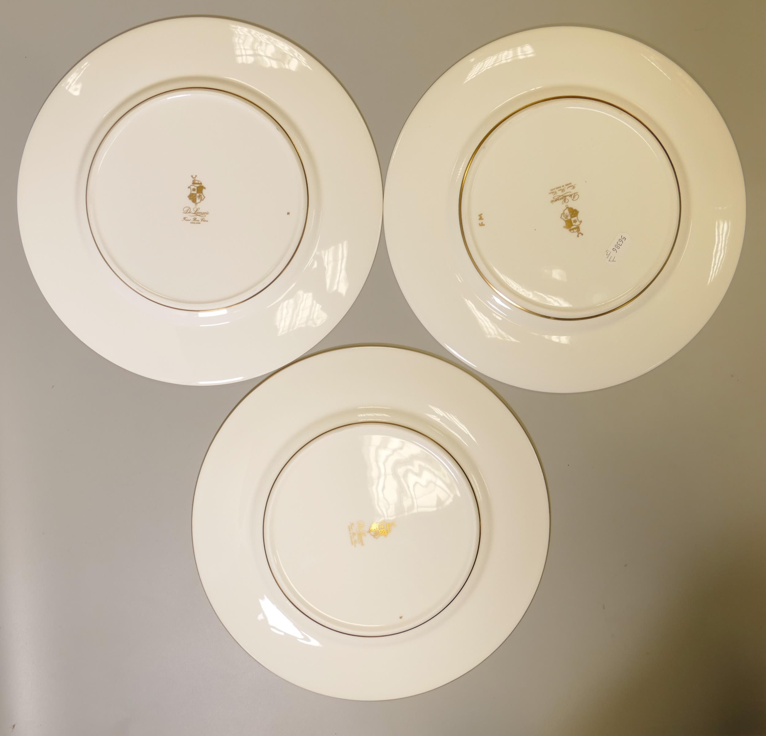 De Lamerie Fine Bone China heavily gilded Dark Blue Empress patterned dinner plates, specially - Image 2 of 3