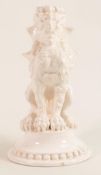 Mid century Casa Pupo of London Grotesque Griffin candlestick, tiny chip to base, height 25cm.
