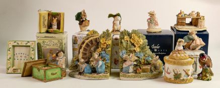Border Fine Arts Brambly Hedge figures - Brambly Hedge BHF02 Watermill book ends, limited edition