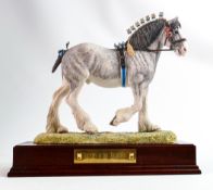 Border Fine Arts limited edition Horse Victory at the Highland, signed Anne Wall 1994, with