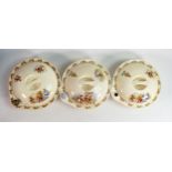 Three Royal Doulton Bunnykins babywarmer sets, each diameter 20cm. (3)