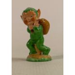 Mabel Lucie Attwell for Shelley, a bone china figure of seated Boo Boo fairy with bag LA13, signed