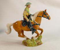 Beswick Cowboy on galloping palomino horse 1377.