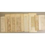 10 large paper WWII Ordnance Survey maps of the UK & Central Europe, mostly dated 1940 printed in