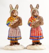 Royal Doulton prototype Bunnykins figure Summer Lapland DB298, the variation figure is painted in