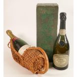 Boxed 1961 Piper Heidsieck Cuvee Florens Louis Champagne & similar Roper Freres extra dry Champagne.