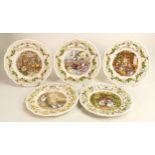 A collection of Royal Doulton Brambly Hedge collectors plates to include - The Engagement, The