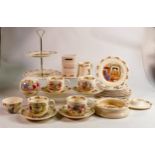 Royal Doulton Bunnykins items to include - cups and saucers, plates, side plates, oatmeal bowl,