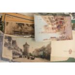 Edwardian postcard album full of cards and a good loose selection in addition. Mainly British