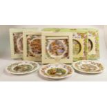 A collection of Royal Doulton Brambly Hedge collectors Year plates to include 1996, 1999, 2000,