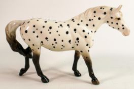 Beswick spotted walking pony 1516. Restoration to legs & tail.