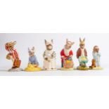 Royal Doulton boxed Bunnykins figures to include Santa DB17, Cook DB85, Father DB154, Bedtime