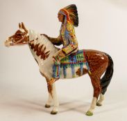 Beswick Indian on Skewbald horse 1391.