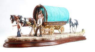 Border Fine Arts limited edition figure group Arriving at Appleby Fair, boxed with certificate &