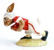 Royal Doulton Bunnykins figure Touchdown DB96, limited edition in Ohio State University colours.