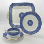 Wedgwood blue & white china tea sets including trios, side plates, sandwich plates etc. 56 pieces in
