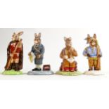 Royal Doulton prototype Bunnykins figures Air Controller DB382 and Home Guard DB371, both have