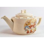 Royal Doulton Barbara Vernon signed teapot, height 12cm.