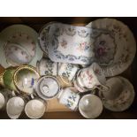 A mixed collection of floral Paragon tea ware together with hand decorated plaques & similar items