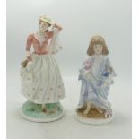 Royal Worcester for Compton Woodhouse Limited Edition figures Lullaby & Sunday Best(2)