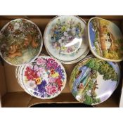 A collection of Royal Albert Floral limited edition cabinet plates & similar