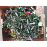 A Quantity of Christmas Lights to include some vintage examples