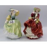 Royal Doulton Figures 'Buttercup' HN2309 and Top of the hill HN1834