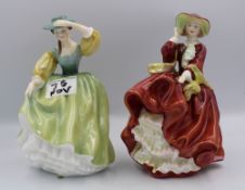 Royal Doulton Figures 'Buttercup' HN2309 and Top of the hill HN1834