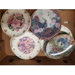 A collection of Floral Royal Albert limited edition cabinet plates & similar