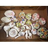 A mixed collection of items to include Royal Albert Old Country Rose Patterned Vases & Fancies,