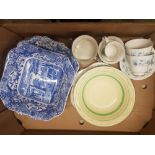 A mixed collection of items to include Spode Italian Patterned open vegetable bowls, Royal