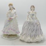 Royal Worcester for Compton Woodhouse Limited Edition figures The Village Bride & The Last Waltz(2)