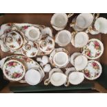 Royal Albert Old Country Roses Items to include 8 Milk Jugs, 3 Sandwich Trays, 3 Regal Trays, 16 Pin