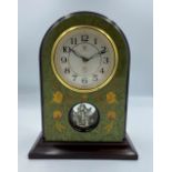 Modern Queen Elizabeth 2nd QE2 mantle clock, height 26cm