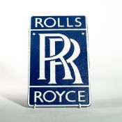 Rolls Royce Cast Iron Advertising Sign