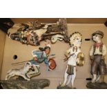 A collection of Native American Themed Resin Figures including Shude Hill Examples (1 tray)