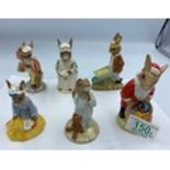 Royal Doulton Boxed Bunnykins figures to include Santa DB17, Cook DB85, Father DB154, Bedtime