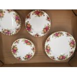 Royal Albert Old Country Roses Items to include 6 Salad plates and 18 side plates
