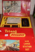 Triang Railways RS.5 train set together with a R.459 Large Station Set (2).