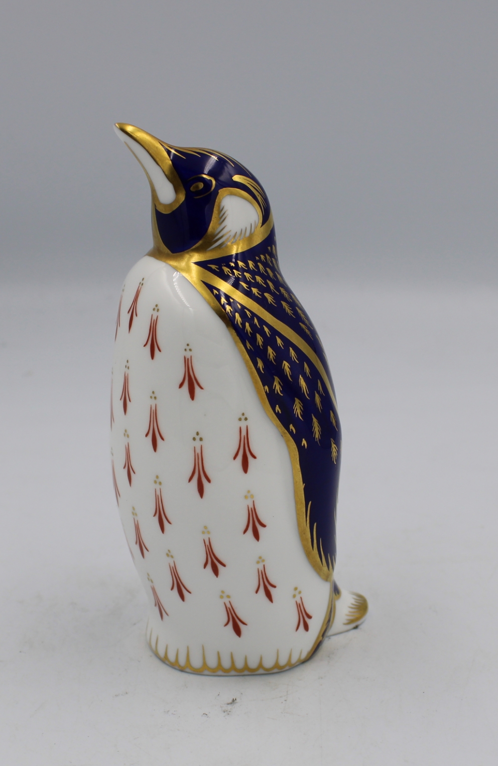 Royal Crown Derby Penguin Paperweight, Gold stopper