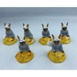 Royal Doulton Boxed Seaside Bunnykins figures x 6