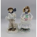 Coalport for Compton Woodhouse Limited Edition figures The Boy & Childhood Joys(2)