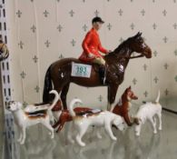 Beswick Huntsman 1501, foxes & hounds, all with issues(7)