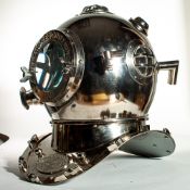 Anchor Engineering Chrome Vintage Divers Helmet 40cm tall