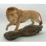 Beswick Matt Lion on a Rock 2554a