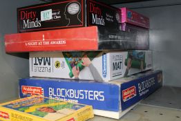 A collection of board games to include Mr & Mrs, Trivial Pursuit, Dirty Minds etc (6 games and 1